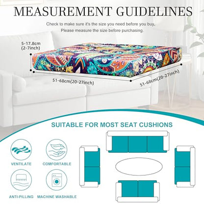 12 Pcs Outdoor Cushion Covers, Patio Sofa Cushion Covers Replacement