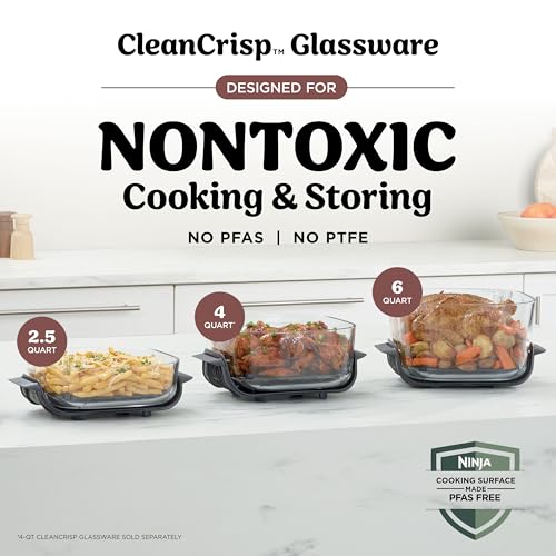 Ninja Crispi Pro Glass Air Fryer, 6-in-1, Amber, AS101OR