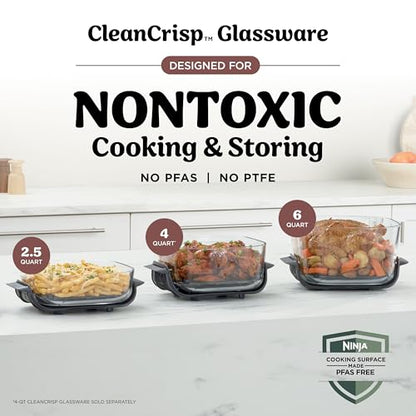 Ninja Crispi Pro Glass Air Fryer, 6-in-1, Amber, AS101OR