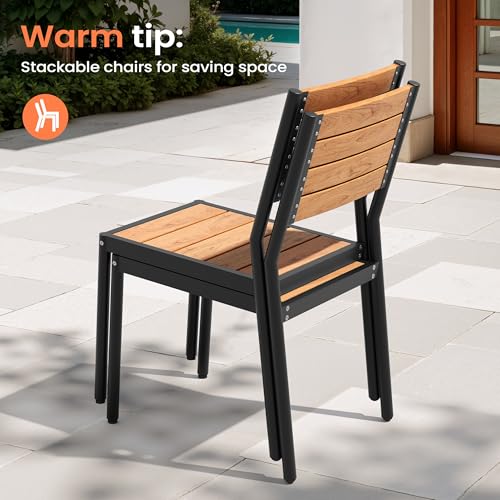 Pellebant 13-Piece Outdoor Patio Dining Table Set for 12 Person