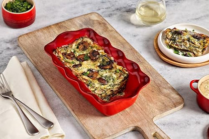 Le Creuset Stoneware Heritage Fluted Loaf Pan, 9", Artichaut