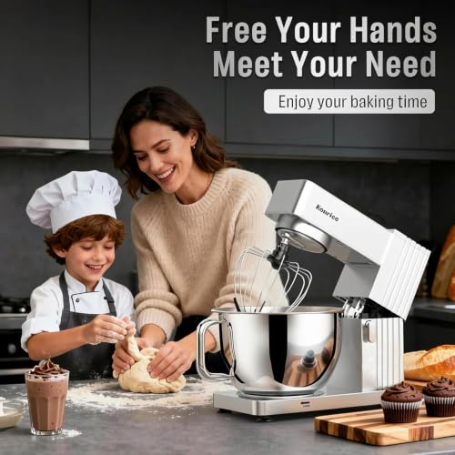 Stand Mixer 8.5Qt, Kitchen Electric Standing Mixer for Baking