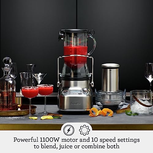 Breville 3X Bluicer Pro Blender and Juicer BJB815BSS, Brushed Stainless Steel