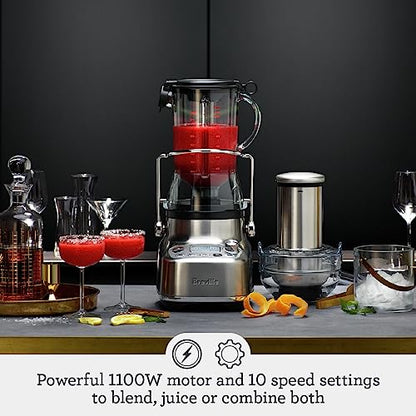 Breville 3X Bluicer Pro Blender and Juicer BJB815BSS, Brushed Stainless Steel