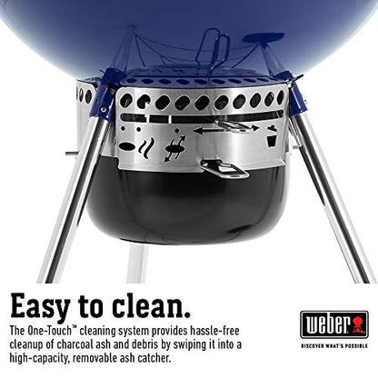 Weber® Master-Touch Charcoal Grill, 22-Inch, Deep Ocean Blue