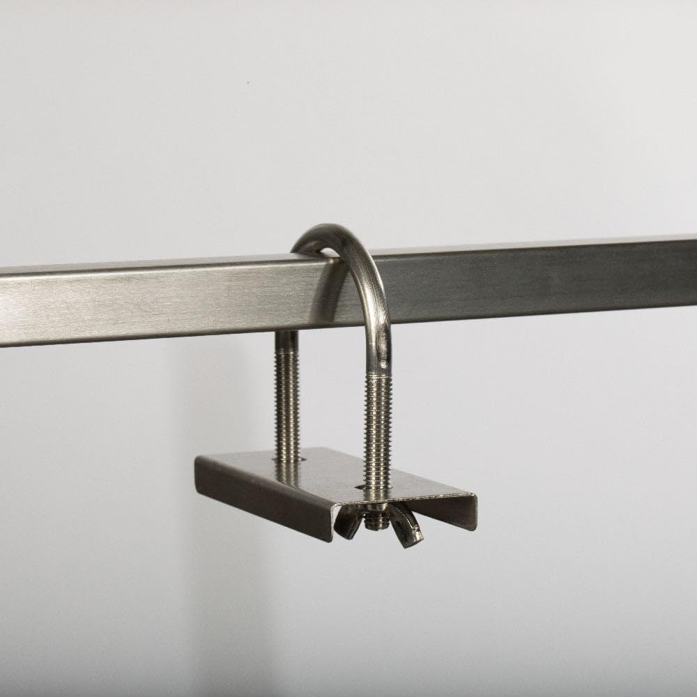 Ash & Ember 13W Stainless Steel Rotisserie Grill, Rated 85 LB for Medium Game, 4 RPM Rotation Speed, Outdoor Grill with Dual Prong Spit Rod, Single Leg Bracket, and Spine Fork