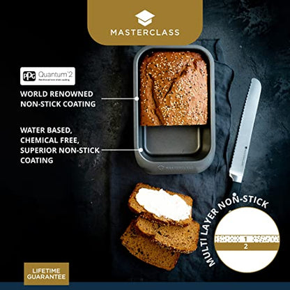 Seven-first Master Class KitchenCraft Smart Space Non Stick Carbon Steel Stackable Bakeware Set Including Roasting Tin, Baking Trays and Muffin Tray, 7 Piece Set