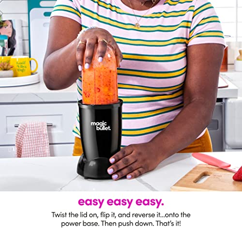 magic bullet® Personal Blender, 22 oz Cup, 250 Watt, Black, MBR-1101AK