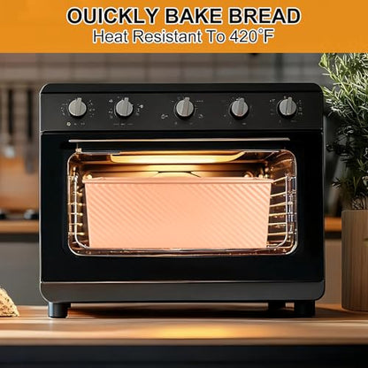 XIRUOXINKEMAO 2 PCS Pullman Loaf Pan With Lid, 2.2 LB/1 LB Sandwich Bread Loaf Pan, Non-Stick Bread Loaf Baking Pan With Lid, for Baking Bread, Sandwiches and Toast