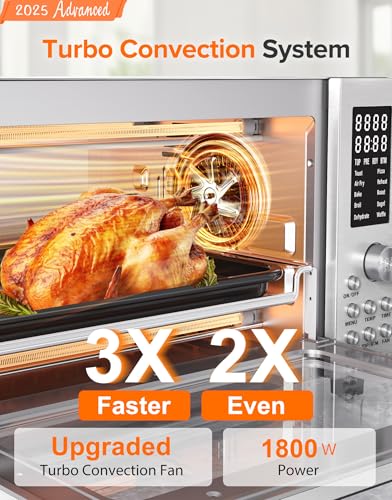 Nuwave Bravo Pro Smart Air Fryer Toaster Oven Countertop Combo