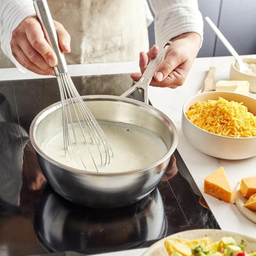 Demeyere Industry 5, 2-qt Stainless Steel Saucier, 5-Ply Construction, Compatible on all Stovetops, Made in Belgium