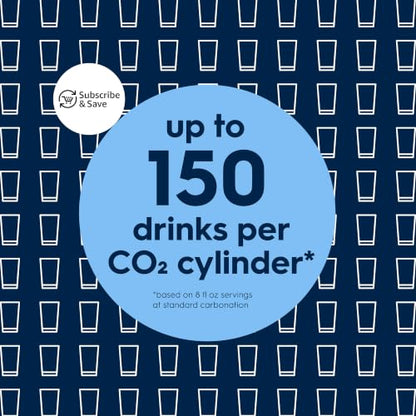 Sodastream Classic |Soda Machine and Sparkling Water Maker Kit (Black) With 60L CO2 Canister and Carbonating Bottle