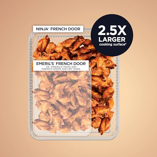 Ninja French Door Premier Air Fry Oven, Amazon Exclusive Bone & Champagne