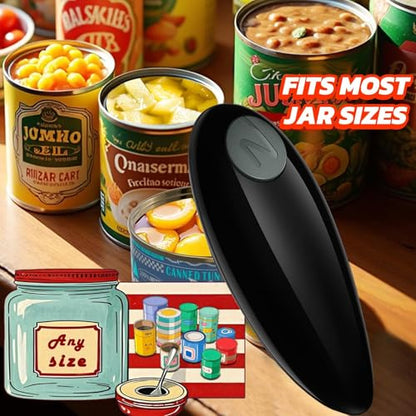 Electric Can Opener, Open Your Cans with A Simple Push of Button, Automatic Can Opener Smooth Edge, Electric Can Openers for Kitchen Arthritis and Seniors, Best Kitchen Gadget for Almost Size Can