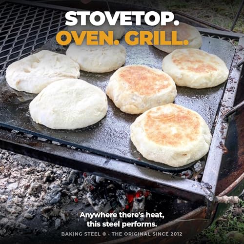 The Original Baking Steel® | Pre-Seasoned & Built to Last | 14"x16"x¼" Ultra-Conductive Pizza Steel for Oven & Grill | Made in USA Since 2012
