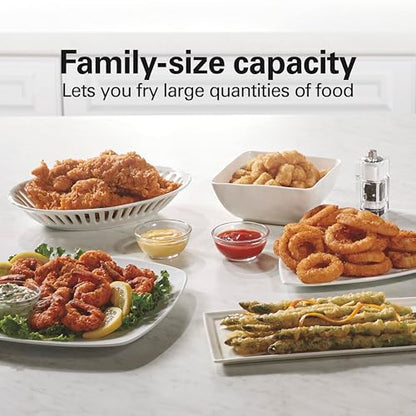 Hamilton Beach 3 Liter Family Style Electric Deep Fryer With Basket