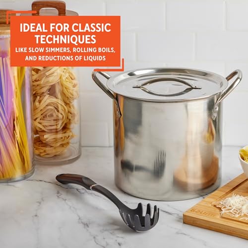 IMUSA 12 Quart Stainless Steel Stock Pot with Lid