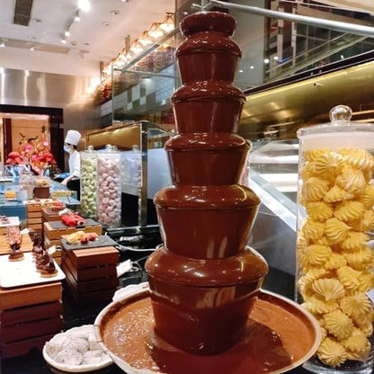 PreAsion Chocolate Fountain 110V Electric 7-Tiers Larger Digital Chocolate Fountain Melting Machine Heating Fondue Fountain,8kg of chocolate