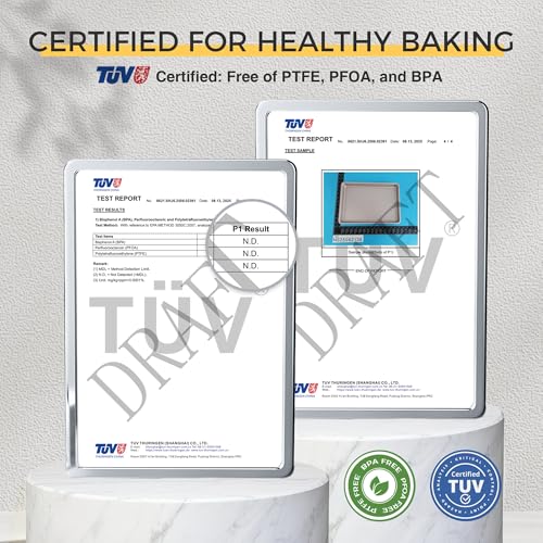 HONGBAKE 9-Piece Baking Pans Set Nonstick, Stackable Non Toxic Bakeware Sets with Diamond Texture, Oven Pan Set for Cooking, Includes Cookie Sheet with Rack, Cake Pan, Roasting Pan, Muffin Tin, Blue