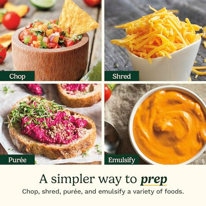 Cuisinart 5‑Cup Chop & Shred Food Processor, Compact Food Chopper, Easy‑Store Design, Silver FP-5
