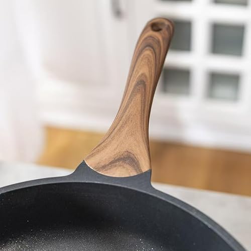 YYJINGYOU Nonstick Frying Pan, Skillet with Lid, Induction Compatible (Pan with Lid 9 inch)