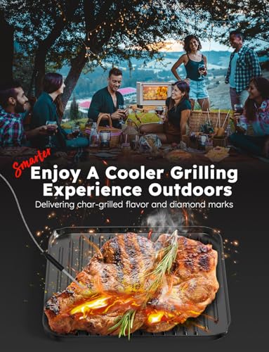 Nuwave Bravo XL Pro Air Fryer Toaster Oven with Grill Combo, 2026 New Ultra-Fast Convection System, 35% Crispier, 2X More Even, 142 Presets, 50-500F, Smarter Probe, PFAS Free, 30QT, Stainless Steel