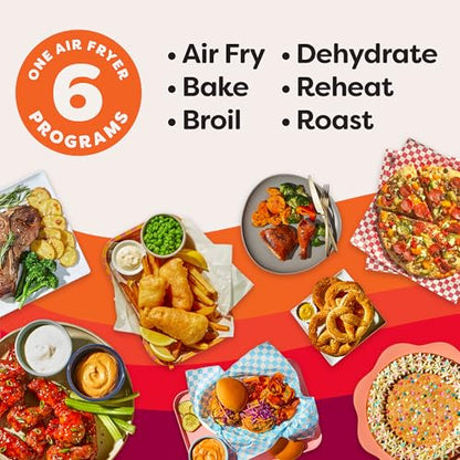 Instant Pot 4QT Vortex Plus 6-in-1 Mini Air Fryer, Custom Program Options, Crisps, Broils, Roasts, Dehydrates, Bakes, Reheats, 100+ In-App Recipes, Stainless Steel,4 Quarts
