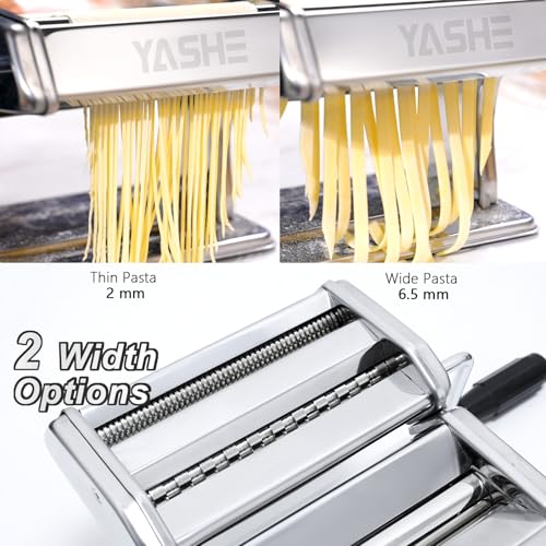YASHE 3-in-1 Pasta Maker Machine with Adjustable Thickness