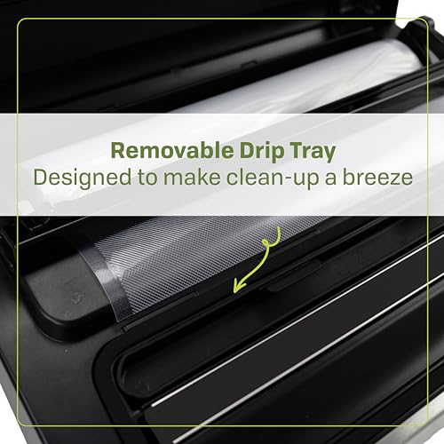 NESCO VS‑22LB Premium Vacuum Sealer for Home Food Storage, Electric Sealing System with LiquidLock™ Technology