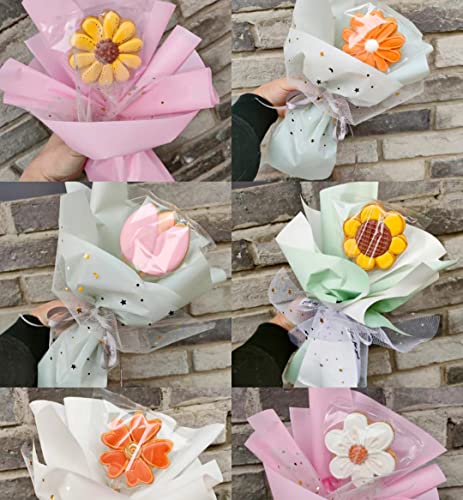 Q-BAKER Spring Summer Flowers Cookie Cutters - Rose, Sunflower, Tulip, Daisy Flower, Butterfly, Stainless Steel Holiday Cookie Cutter Shapes for Baking Gift