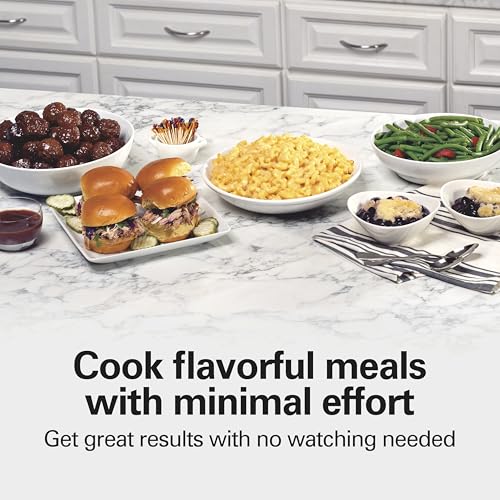 Hamilton Beach Slow Cooker, Extra Large 10 Quart, Stay or Go Portable With Lid Lock, Dishwasher Safe Crock, Black (33195)