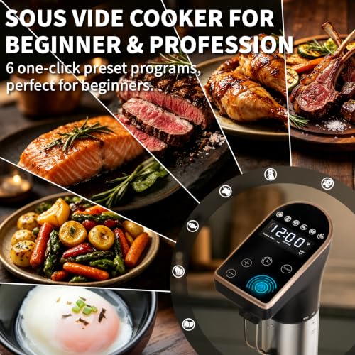 Sous Vide, Sous Vide Cooker, Suvie Cooking Machine With WIFI, 1300W