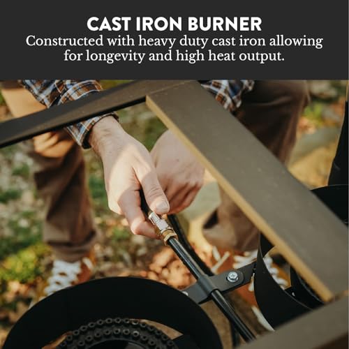GasOne B-5850A Outdoor Propane Deep Fryer - Double Burners, 16 Qt Removable Baskets & Lids, Oil Fryer Cart with Thermometer & Regulator - Perfect for Outdoor Cooking
