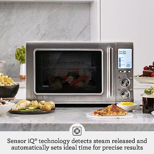 Breville BMO850BSS Smooth Wave Microwave Oven, Brushed Stainless Steel