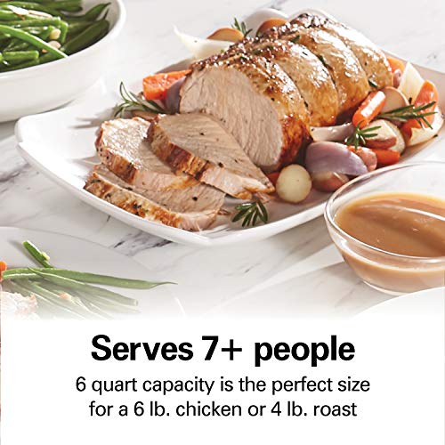 Hamilton Beach Programmable Slow Cooker with 6 Quart Stovetop-Safe Sear & Cook Crock & Travel Lid Lock for Portable Transport, Silver (33663)