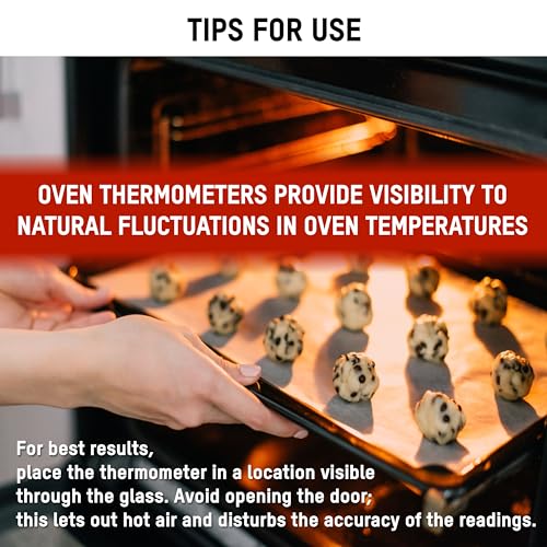 Taylor 5932 Large Dial Kitchen Cooking Oven Thermometer, Kitchen Food Grill Thermometer, 3.25 Inch Dial, Stainless Steel, Silver