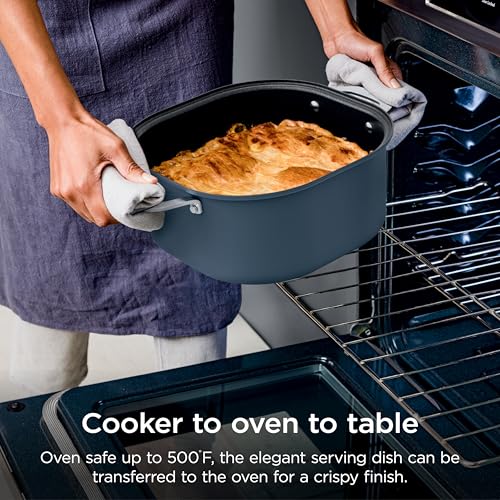 Ninja MC1101 Foodi Everyday Possible Cooker Pro, 8-in-1 Versatility, One-Pot Faster Cooking Replaces 10 Tools, Family-Sized Capacity with Adjustable Temp Control, 6.5 quarts, Midnight Blue