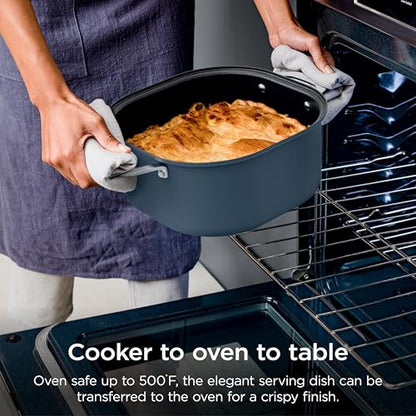Ninja MC1101 Foodi Everyday Possible Cooker Pro, 8-in-1 Versatility, One-Pot Faster Cooking Replaces 10 Tools, Family-Sized Capacity with Adjustable Temp Control, 6.5 quarts, Midnight Blue