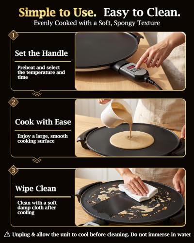 18.5 Inch Mogogo Injera Maker with Adjustable Temperature & Time