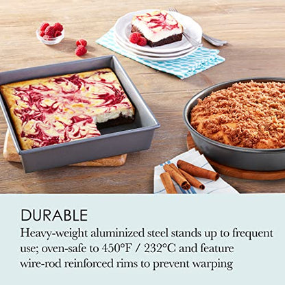 Chicago Metallic Commercial II Non-Stick 6-Piece Bakeware Set, Silver