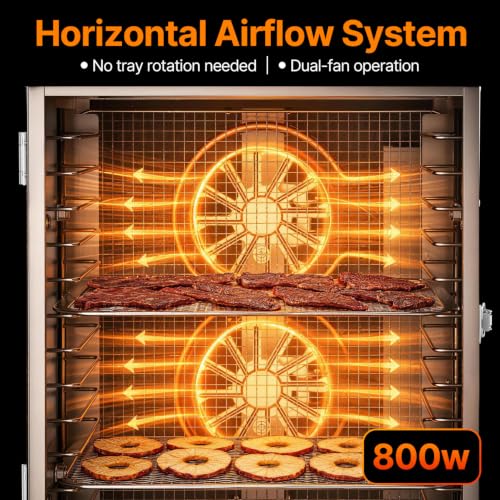 HOPERAN 14 Tray Food Dehydrator Machine for Jerky, Fruit, Herb & Dog Treats