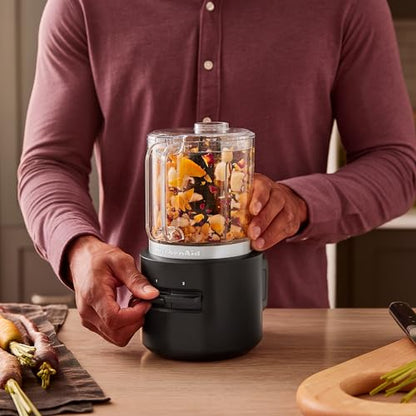 KitchenAid Go™ Cordless Food Chopper - battery included, KFCR531, Black Matte