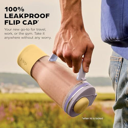 Ninja Blendboss™ | Personal Blender for Smoothies & Frozen Drinks | 26oz Travel Tumbler with LeakProof Lid, Chug Spout & Detachable Straw | Auto-iQ Technology | Lavender Lemonade | DB351PR
