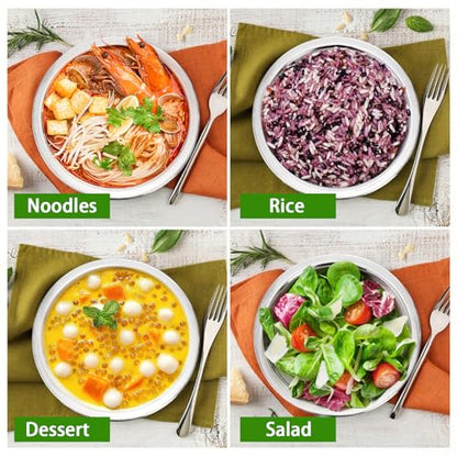 Okllen 10 Pack Small Stainless Steel Bowls, 6 1/2 Inch Wide Kitchen Metal Bowl with Flat Base, 3/4 Quart Prep Bowls for Meal Prep, Cooking, Serving, Baking