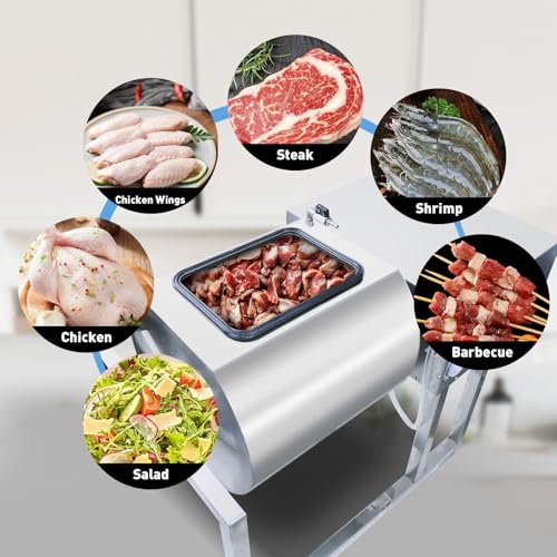 Vdniduir Electric Vacuum Tumbler Marinating Machine, 18L Vacuum Tumbler Marinator,for Meat and Vegetables