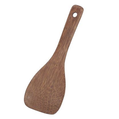 Chazcool Wooden Spatula, Flat Wooden Spoon, Wood Spatula Fried Rice Turner, Kitchen Cooking Tool for Cooking, Frying, Flipping & Stirring, Steak & Pizza