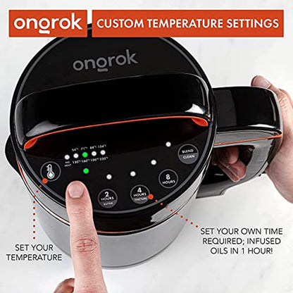 ONGROK Butter Maker & Oil Infuser Machine - Sleek Butter Machine with Simple Functionality, Electric Tincture Machine Kit for Edible Herbal Oil with all Accessories (Large)