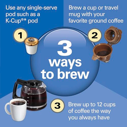 Hamilton Beach FlexBrew Trio 2-Way Drip & Single Serve Coffee Maker
