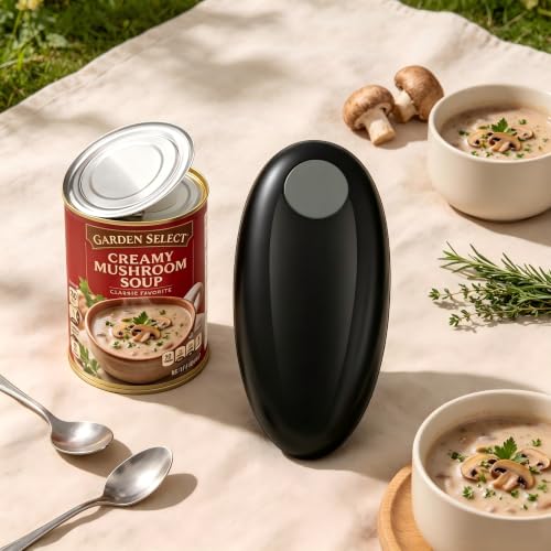 yakbins Electric Can Opener, Automatic, Hands Free, Smooth Edge, Food-Safe, Effortless Everyday Use
