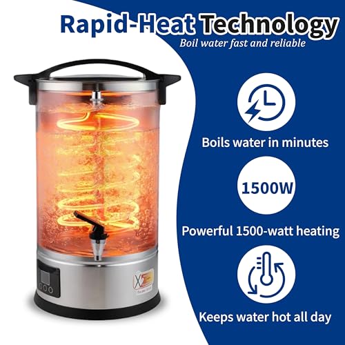 GKFF 11L (45 Cups) Hot Water Dispenser Urn, Commercial Hot Water Boiler